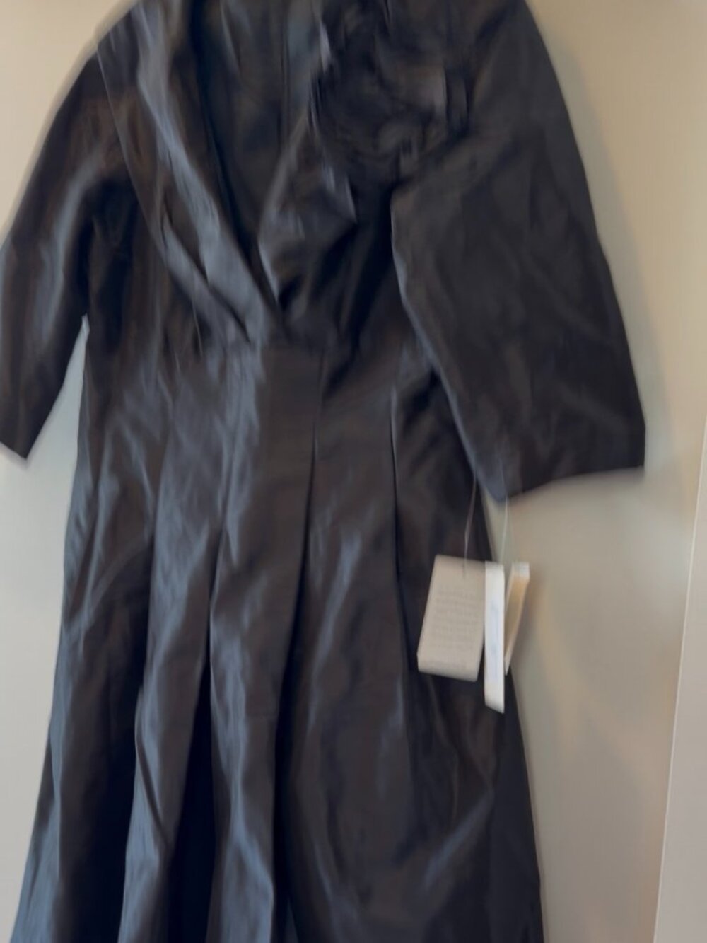 Rickie Freeman For Terri Jon Taffeta Dress Navy Blue Black Size 14